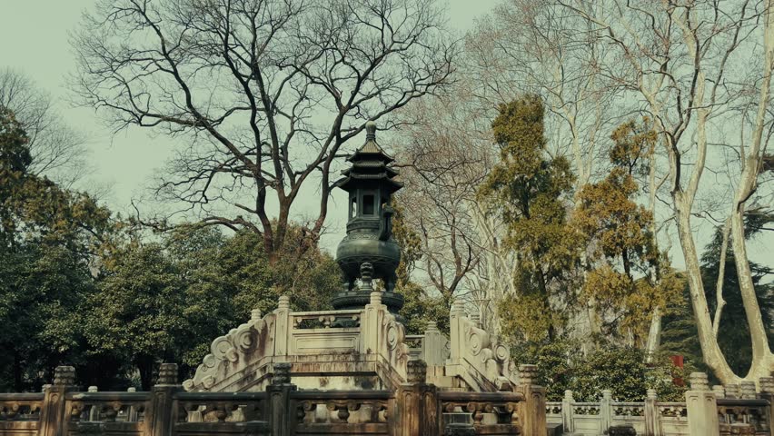 Historical buildings in Ming Xiaoling in Nanjing, Jiangsu, China