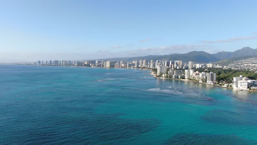 Downtown Honolulu, Hawaii. Side View. Oahu 3