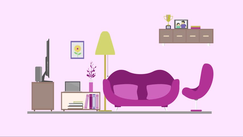 623 Living Room Cartoon Background Stock Video Footage - 4K and HD Video  Clips | Shutterstock