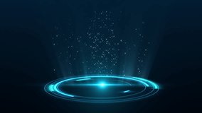 Horogram portal, Futuristic hud element, Abstract technology background, Sci-fi, Anamation, 4k Resolution. - Powered by Shutterstock - Get 15% off with code: PIKWIZARD15