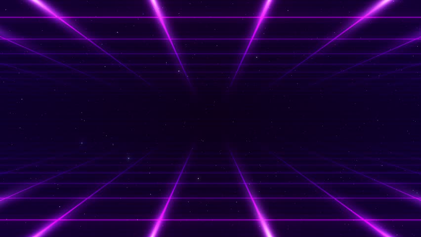 Synthwave wireframe net seamless loop. Abstract digital background. 80s, 90s Retro futurism, Retro wave cyber grid. Top and bottom surfaces. Neon lights glowing. Starry background. 3D Rendering	
 - Powered by Shutterstock - Get 15% off with code: PIKWIZARD15