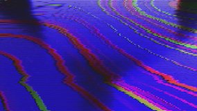 Abstract liquid neon glitch liquid motion dynamic creative background. Smooth 3d digital art for modern design project.  - Powered by Shutterstock - Get 15% off with code: PIKWIZARD15