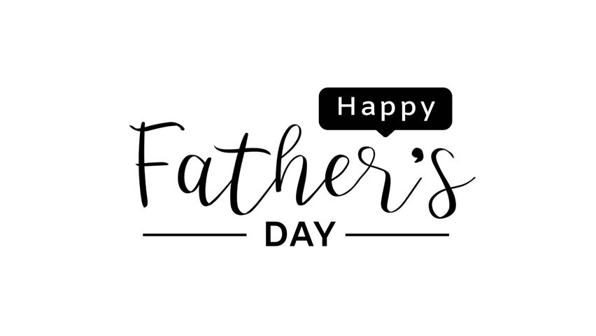 Happy Father's Day Handwritten Animated Text in Black Color on White Background. Great for Father's Day Celebrations Around the World. | Shutterstock HD Video #1099461901