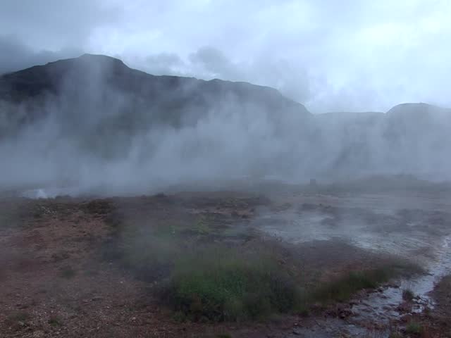 Iceland Geysir Golden Circle. Europe Travel Destination - The Most Famous Sights Of The Island - 22.07.2012 | Shutterstock HD Video #1099465295