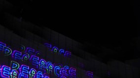 DMT visuals replication on neon laser lights rainbow colour purple kaleido trippy twisted vision drunk under the influence unique perspective unusual clip futuristic immersive mobile studio