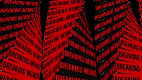 Studio background. Text breaking news. Modern typography design for messages, reports. 29,97fps