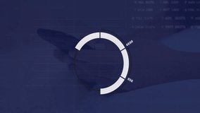 Animation of scanner and financial data processing against mid section of person using smartphone. Global economy and business data technology concept - Powered by Shutterstock - Get 15% off with code: PIKWIZARD15