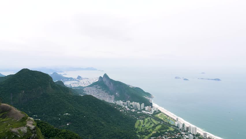 View of São Conrado from the top of Pedra Bonita - Rio de Janeiro, Brazil
