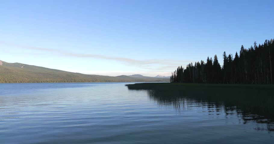 Diamond Lake, Oregon with Mount Thielsen in the background