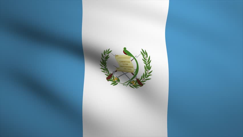 Guatemala Waving Flag Background Animation. Looping seamless 3D animation. Motion Graphic | Shutterstock HD Video #1099542321