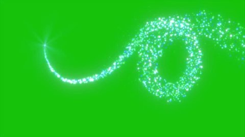 Particle Trail Green Screen Background, Glowing Particle Trail Moving. Glitter Particle Moving, Gold Glitter Trail Particle Moving Awards Background. Shining Glitter Flicking Trail Over Bgの動画素材