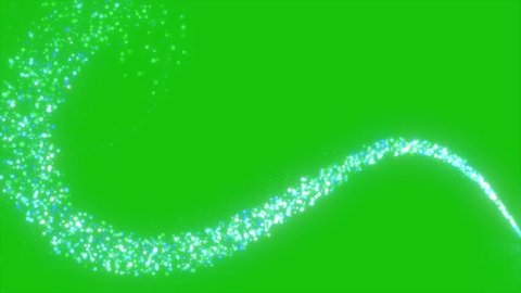 Particle Trail Green Screen Background, Glowing Particle Trail Moving. Glitter Particle Moving, Gold Glitter Trail Particle Moving Awards Background. Shining Glitter Flicking Trail Over Bgの動画素材