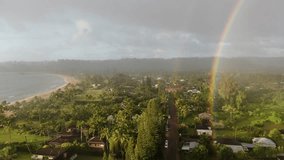 Double Rainbows, Hanalei Bay, Kauai, Hawaii - Powered by Shutterstock - Get 15% off with code: PIKWIZARD15