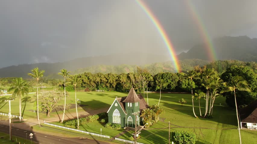 Waiʻoli Huiʻia Church, Hanalei, North Shore, Kauai, Hawaii 