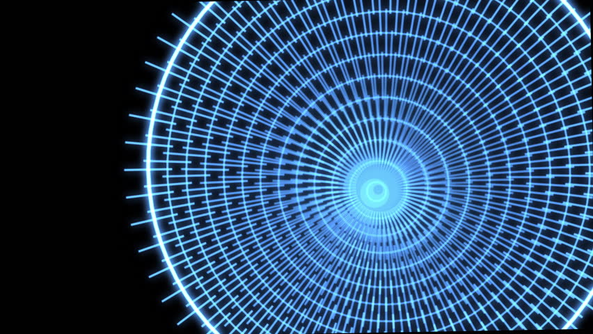 Spider Web Motion Graphics Blue VJ Loop Animation Background