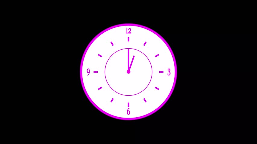 Abstract beautiful analog clock animation background  | Shutterstock HD Video #1099572093