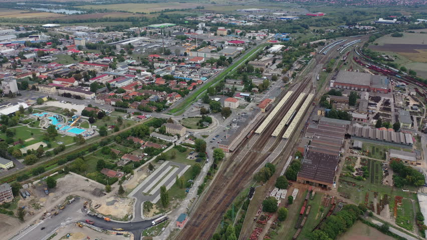Miskolc city in Hungary, railroad station