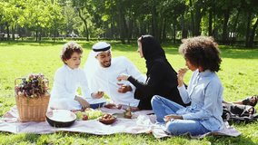 cinematic and storytelling clip video of a family from the emirates spending time at the park in Dubai	
