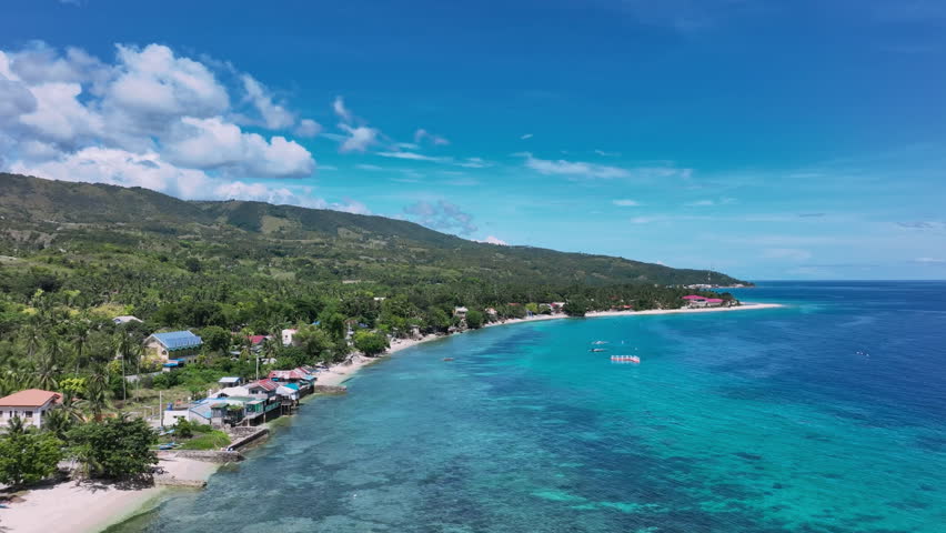 Panorama Of The Colorful Island Of Cebu From Above, Philippines Aerial | Shutterstock HD Video #1099584969