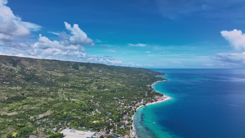 Panorama Of The Colorful Island Of Cebu From Above, Philippines Aerial | Shutterstock HD Video #1099584985