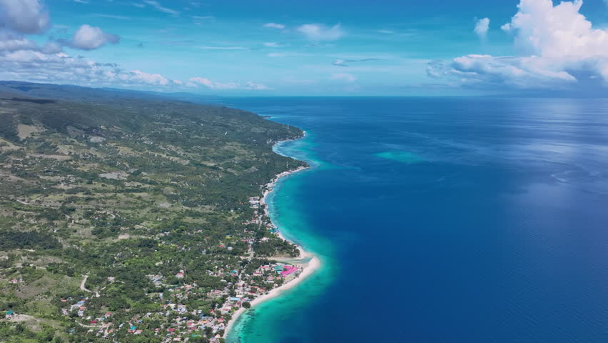 Panorama Of The Colorful Island Of Cebu From Above, Philippines Aerial | Shutterstock HD Video #1099584993