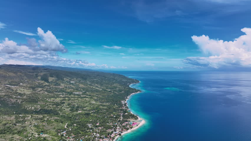 Panorama Of The Colorful Island Of Cebu From Above, Philippines Aerial | Shutterstock HD Video #1099584997
