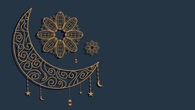 ramadan kareem background banner with luxury ornament ramadan eid mubarak background video animation Motion. Ramadan video 4k