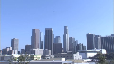 LOS ANGELES  - CIRCA 2006 Downtown Los Angeles Skyline from the north side during the day, Circa 2006