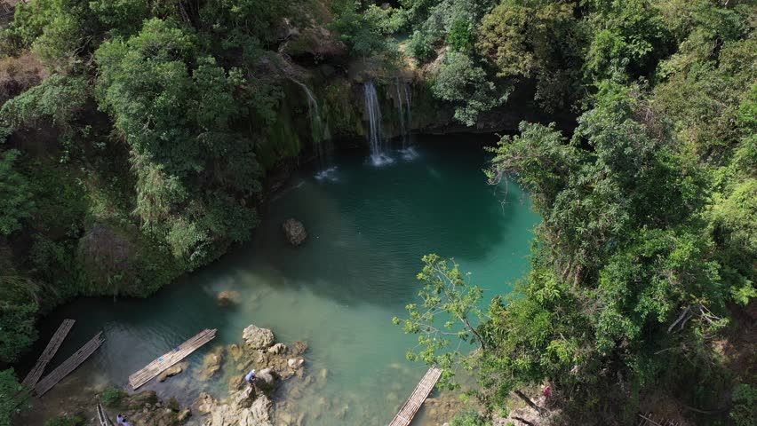 Philippines waterfalls Bolinao drone Luzon