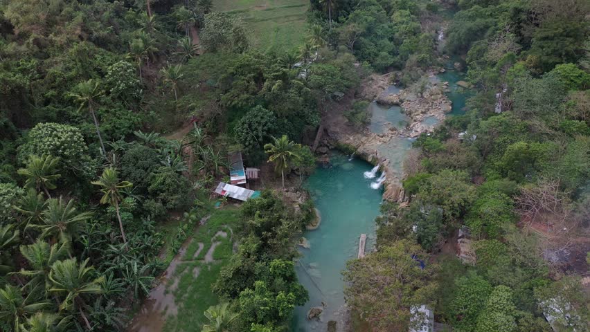 Philippines waterfalls Bolinao drone Luzon