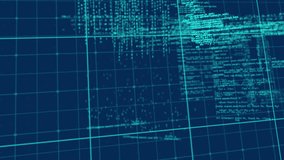 Animation of data processing on navy background. computers, programming, data processing and technology concept digitally generated video. - Powered by Shutterstock - Get 15% off with code: PIKWIZARD15
