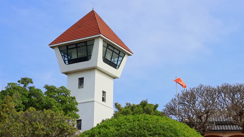 Sunny exterior view of the Anping Old Fort at Tainan, Taiwan