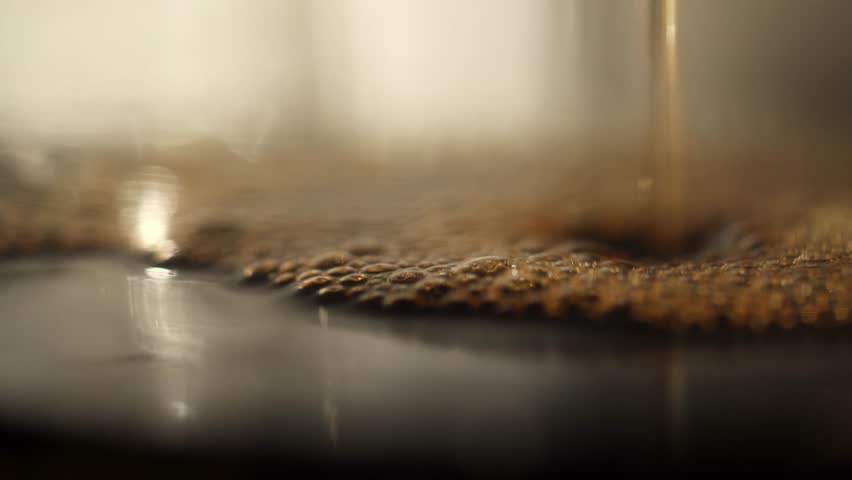 Background of drip coffee maker in the process of making coffee