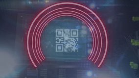 Animation of qr code and data processing over server. global online security, digital interface and data processing concept digitally generated video. - Powered by Shutterstock - Get 15% off with code: PIKWIZARD15