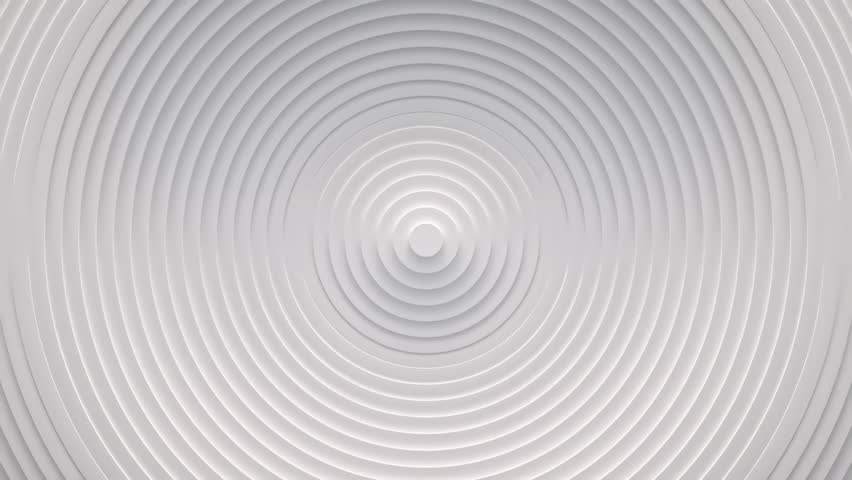 Wave from concentric circles, rings on the surface. Bright, milky radio wave abstract motion background. Seamless loop. | Shutterstock HD Video #1099649267