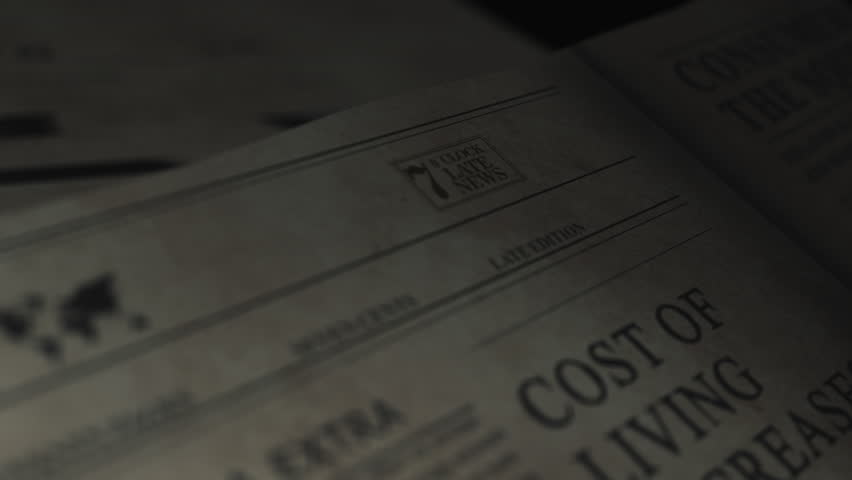 Article about worldwide inflation and loss of value of money as an international problem of financial markets in old newspaper Royalty-Free Stock Footage #1099654791