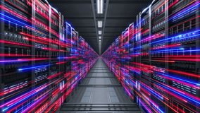Server Room with AI Data Flow

Digital Information Streaming in Server Room. Data flow through network and data servers in a data center or ISP. 4K High-Quality loopable Animation. - Powered by Shutterstock - Get 15% off with code: PIKWIZARD15