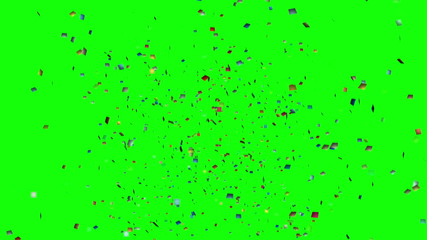 Green screen falling confetti three dimensional shiny particle, glittering particles green-screen effects for party festival event animation Royalty-Free Stock Footage #1099670367