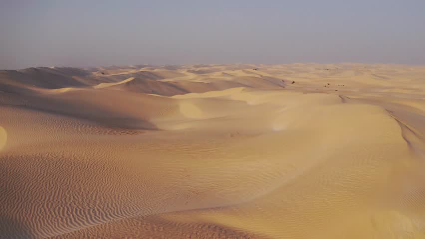 Aerial, Sugar Dunes, Oman. Graded and stabilized version. Royalty-Free Stock Footage #1099672531