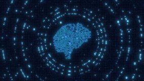 
artificial intelligence brain seamless animation for videos about technologies, machine learning, data, nanotechnology, blockchain.  - Powered by Shutterstock - Get 15% off with code: PIKWIZARD15