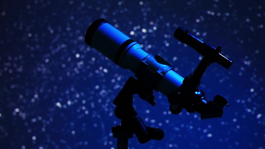 Astronomy telescope for observing night skies and Milky Way stars, planets, Moon and other celestial objects.