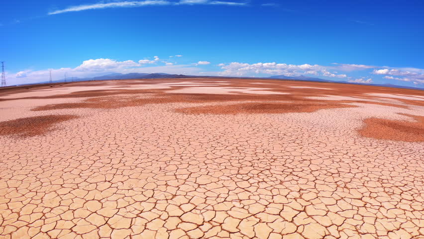 Dry cracked land in Bolivian desert