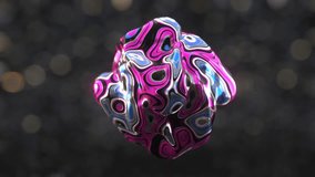 Dynamic liquid gold metal form, abstract shining surface, 3d shape object on a blurred background, 4k resolution. - Powered by Shutterstock - Get 15% off with code: PIKWIZARD15