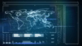 Animation of network of connections and data processing over world map. Global connections communication and technology concept digitally generated video. - Powered by Shutterstock - Get 15% off with code: PIKWIZARD15