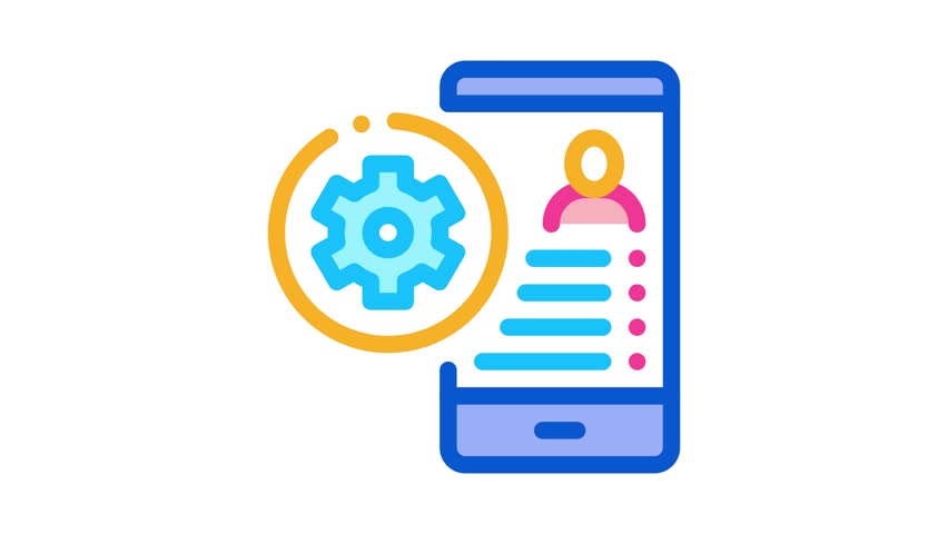 Avatar Settings Icon Animation line