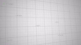 Animation of graphs and trading board over grid pattern against white background. Digitally generated, hologram, stock market, investment, report, business, abstract and illustration concept. - Powered by Shutterstock - Get 15% off with code: PIKWIZARD15