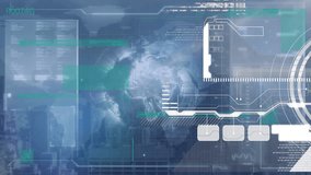 Animation of financial data processing over cityscape. Global business, finances and digital interface concept digitally generated video. - Powered by Shutterstock - Get 15% off with code: PIKWIZARD15