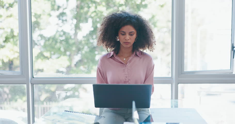 Stress, chaos or black woman multitasking paperwork, phone call or financial report documents. Workflow crisis, anxiety or busy worker overwhelmed with office deadline pressure or data by employees | Shutterstock HD Video #1099711777
