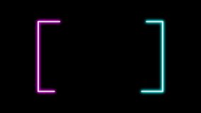 Beautiful neon lights, square circular motion drawings, and a linear bulb in alpha channel. lovely abstract square light line moving quickly Colors lighting background art light bulb. 4K animation. - Powered by Shutterstock - Get 15% off with code: PIKWIZARD15