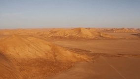 Aerial, Rub Al-Chali Desert, Oman. Graded and stabilized version.